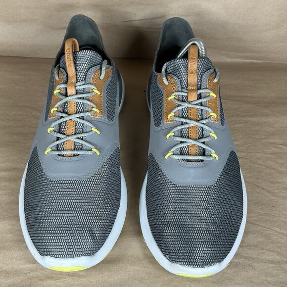 Olukai Nihoa Li Mens Size 12 Gray Knit Leather Trim Casual Lightweight Sneakers - Picture 5 of 11